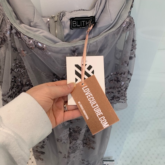 Full Length Off Shoulder Dress - Picture 8 of 9